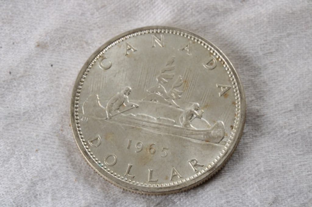 1965 Canadian Silver Dollar 80% Silver - 4