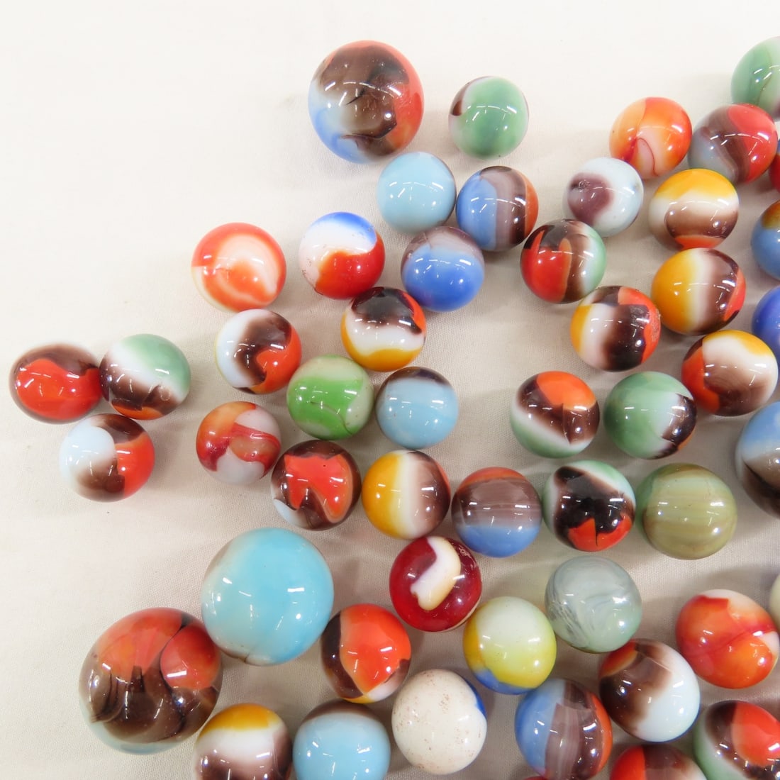 Collection of Vintage Marbles, some shooters - 3