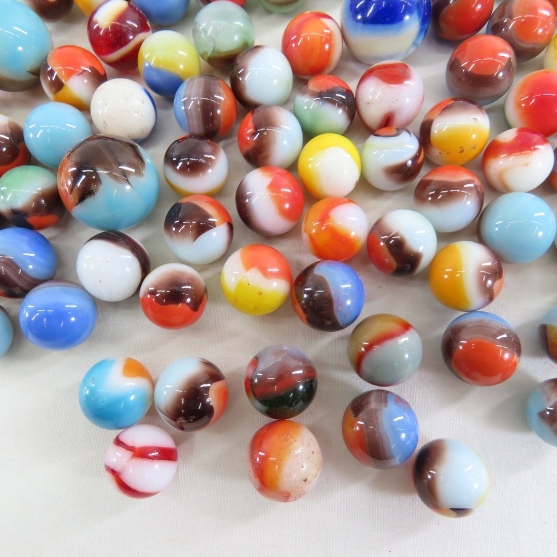 Collection of Vintage Marbles, some shooters - 5