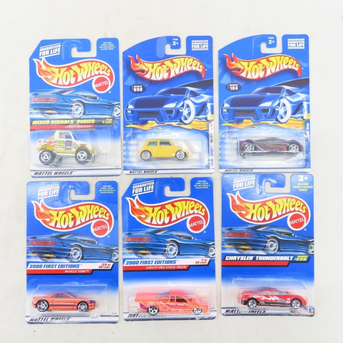 50 1990s & 2000s Hot Wheels Diecast Cars on cards - 2