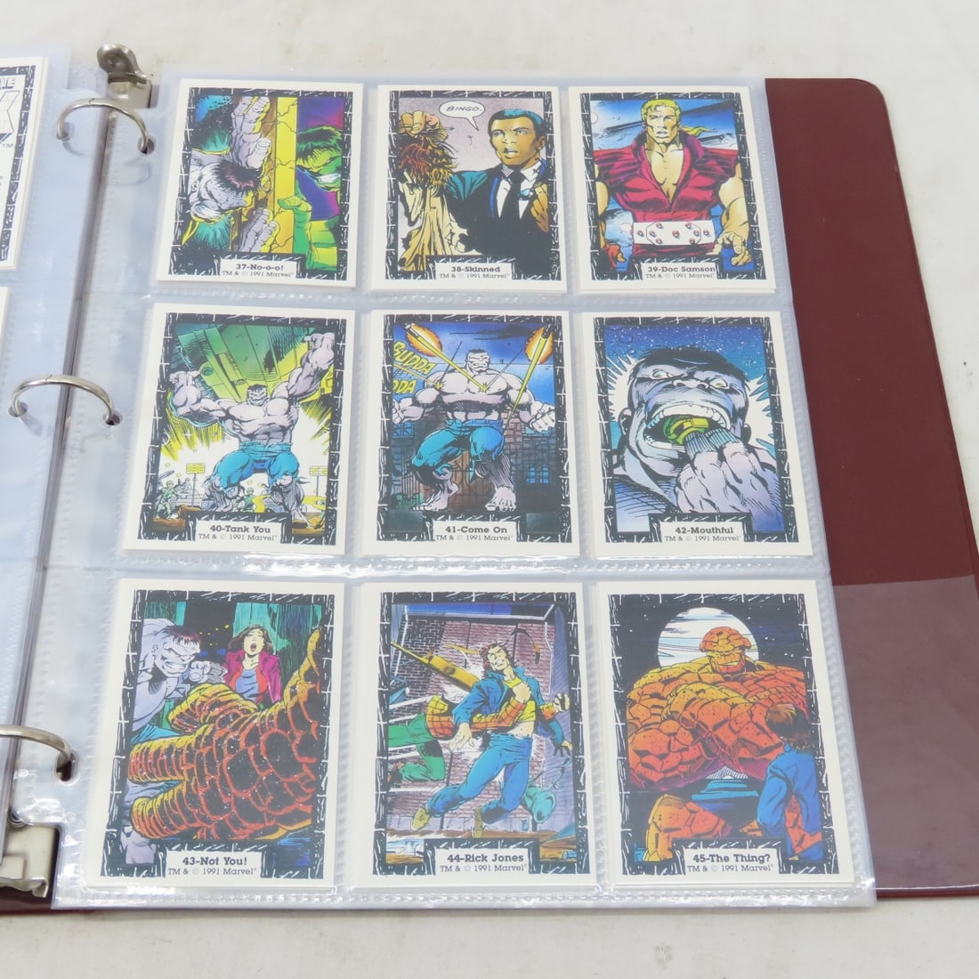 1979 Hulk & 1991 Marvel Hulk Complete Card Sets - 16