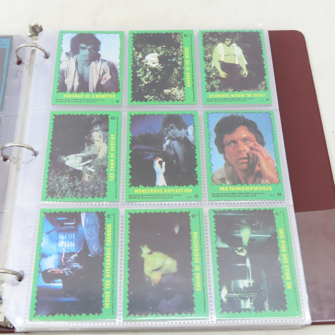 1979 Hulk & 1991 Marvel Hulk Complete Card Sets - 4
