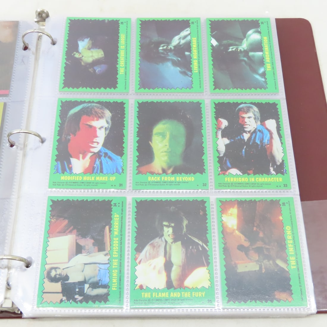 1979 Hulk & 1991 Marvel Hulk Complete Card Sets - 5