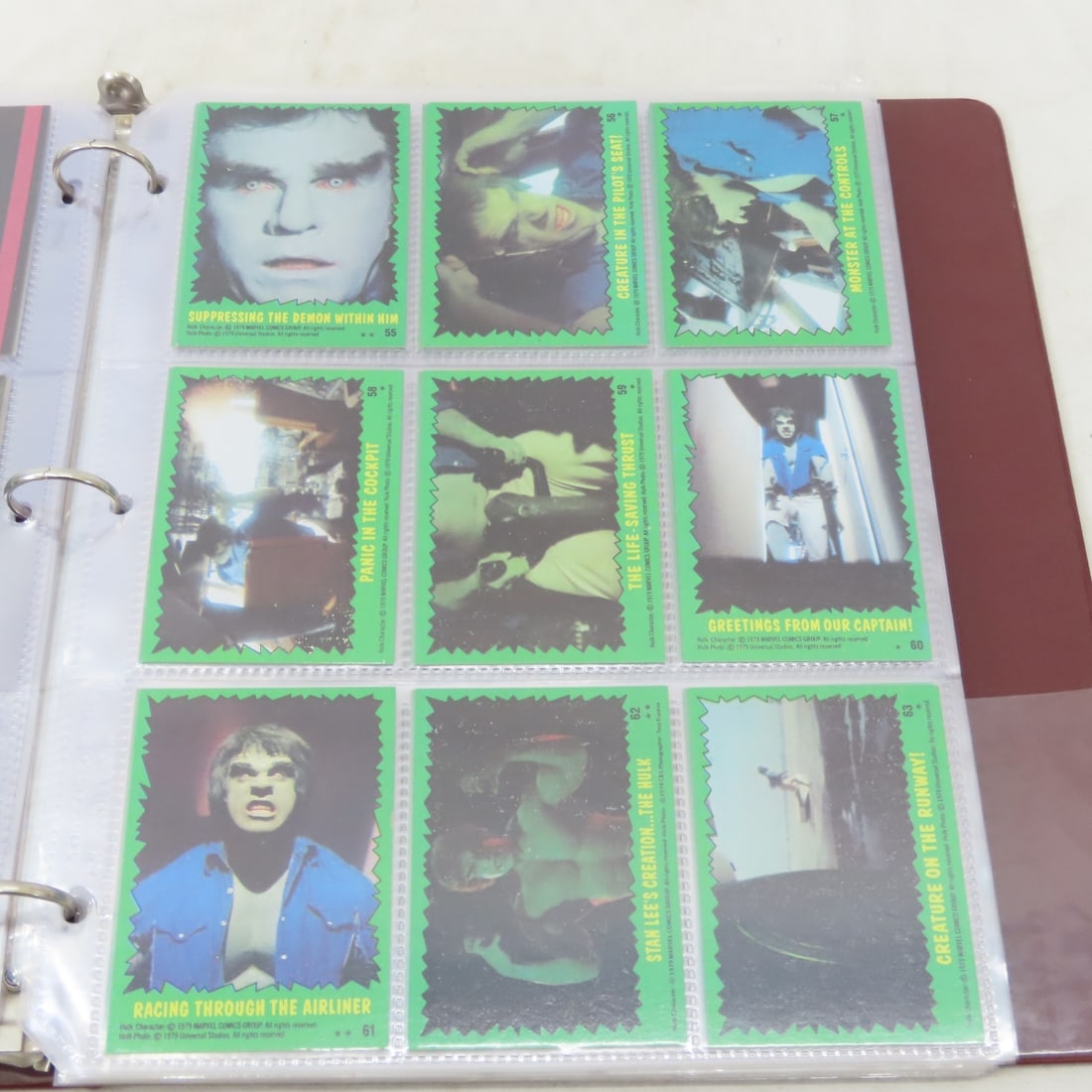 1979 Hulk & 1991 Marvel Hulk Complete Card Sets - 8