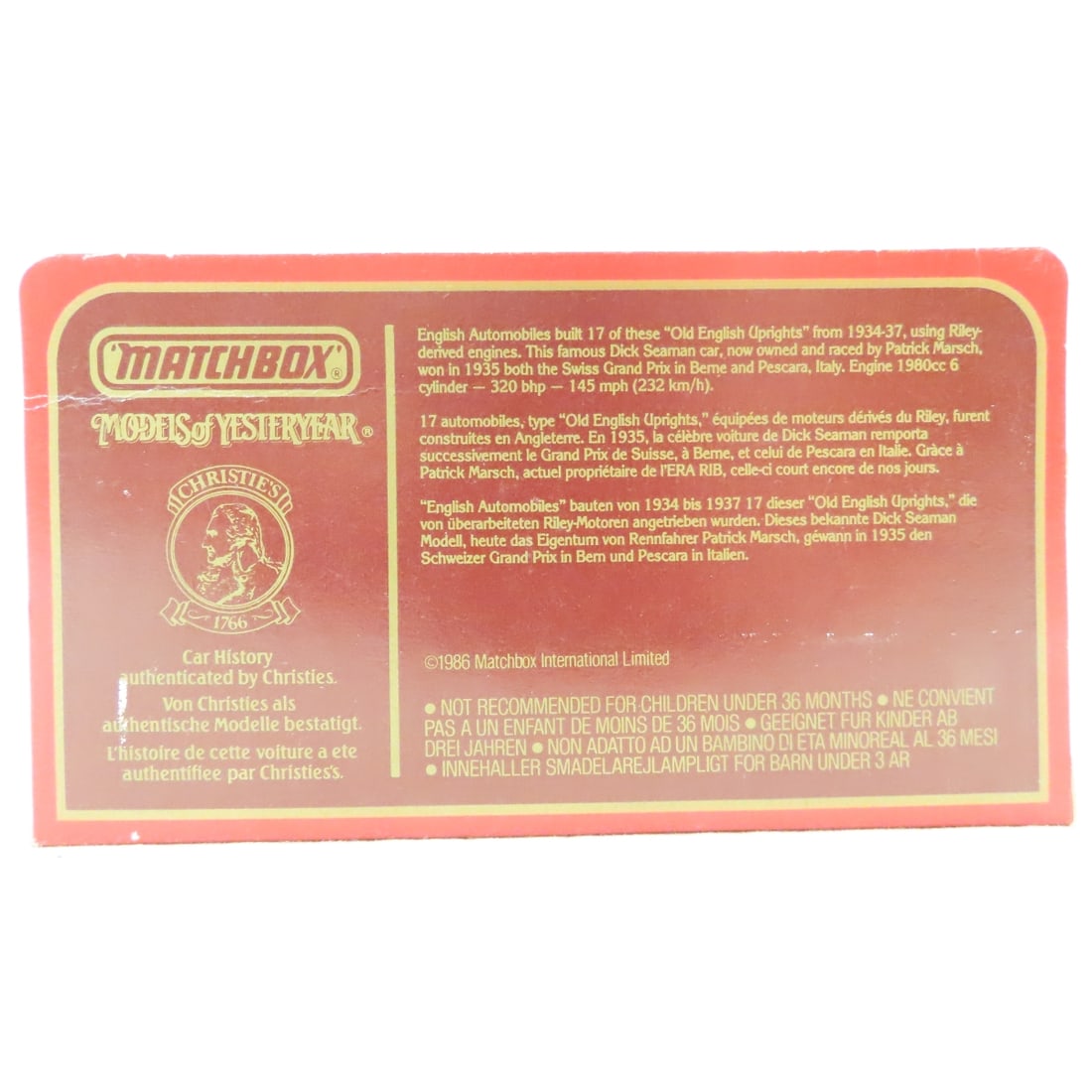 ERTL 1932 Northrop Gamma Airplane & Matchbox - 19