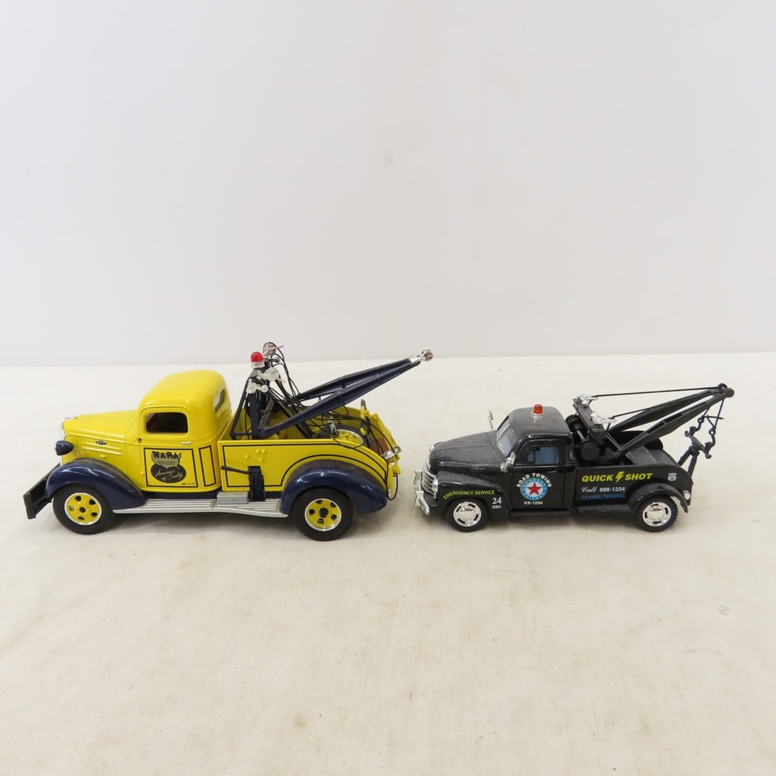 Diecast cars & trucks, mixed scale, plastic semi's - 12
