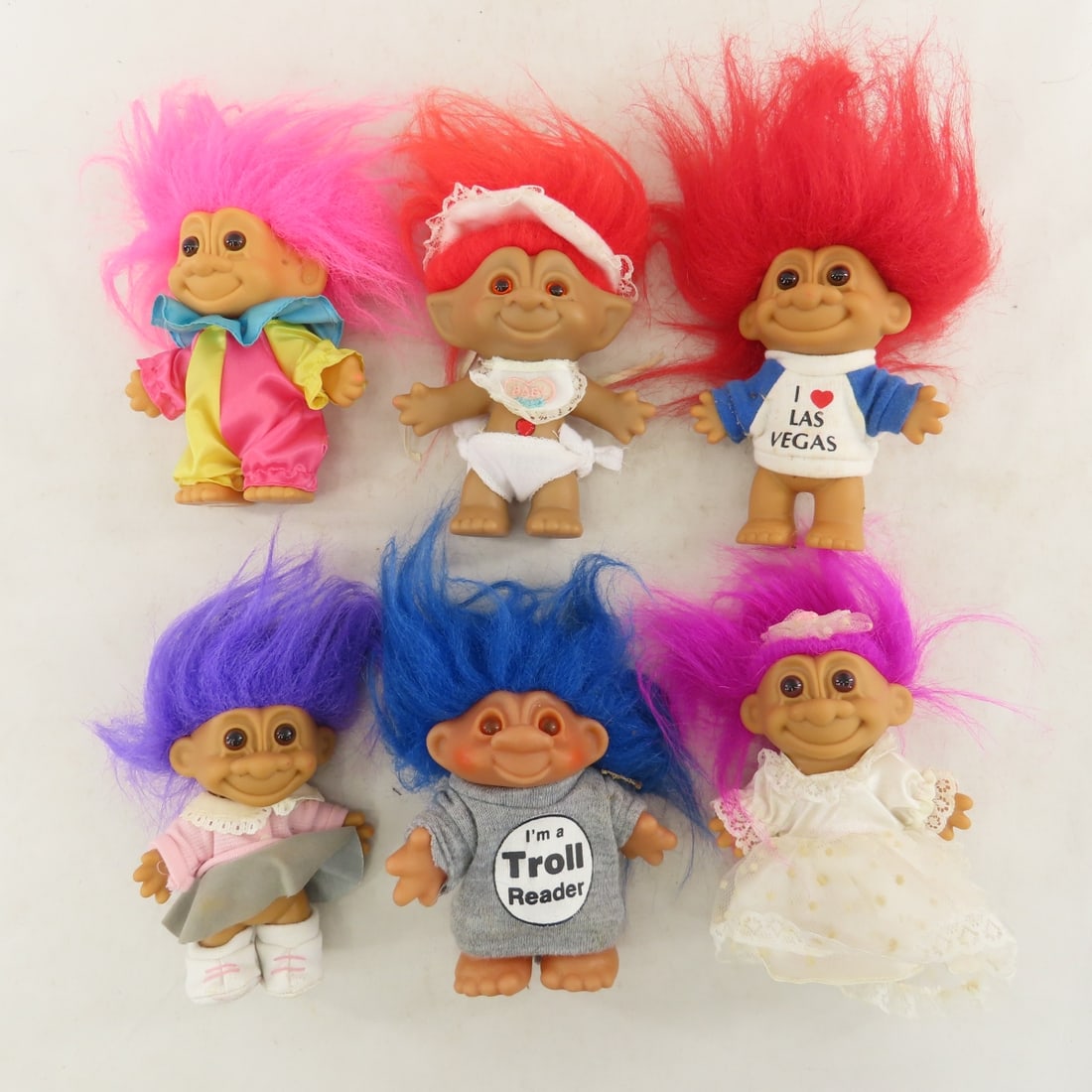 Collection of Treasure Trolls in Case & More - 2