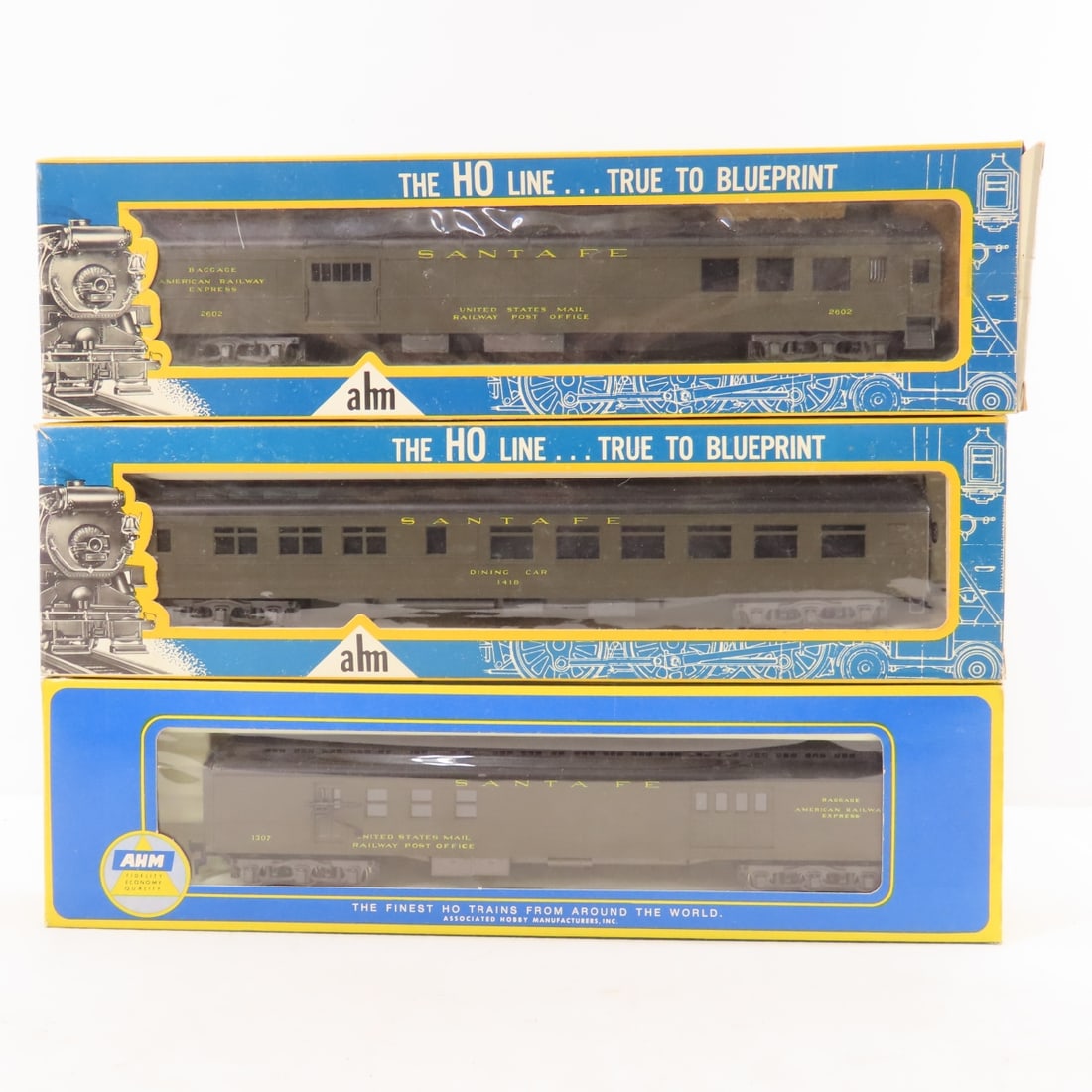 Santa Fe & Pullman HO Passenger Cars- AHM, Athearn - 4