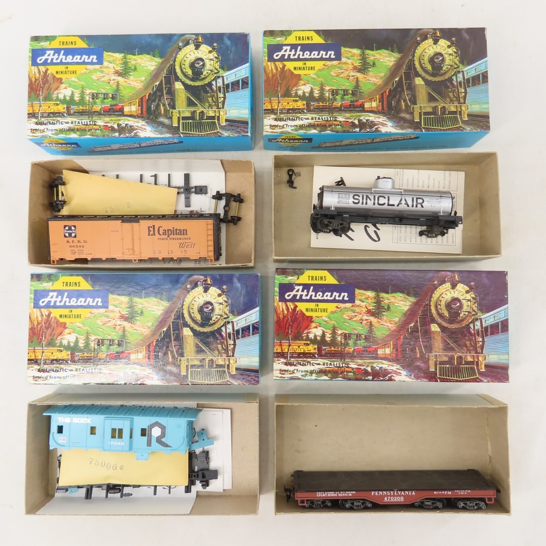 28 Assorted Athearn HO Scale Boxed Train Cars - 2