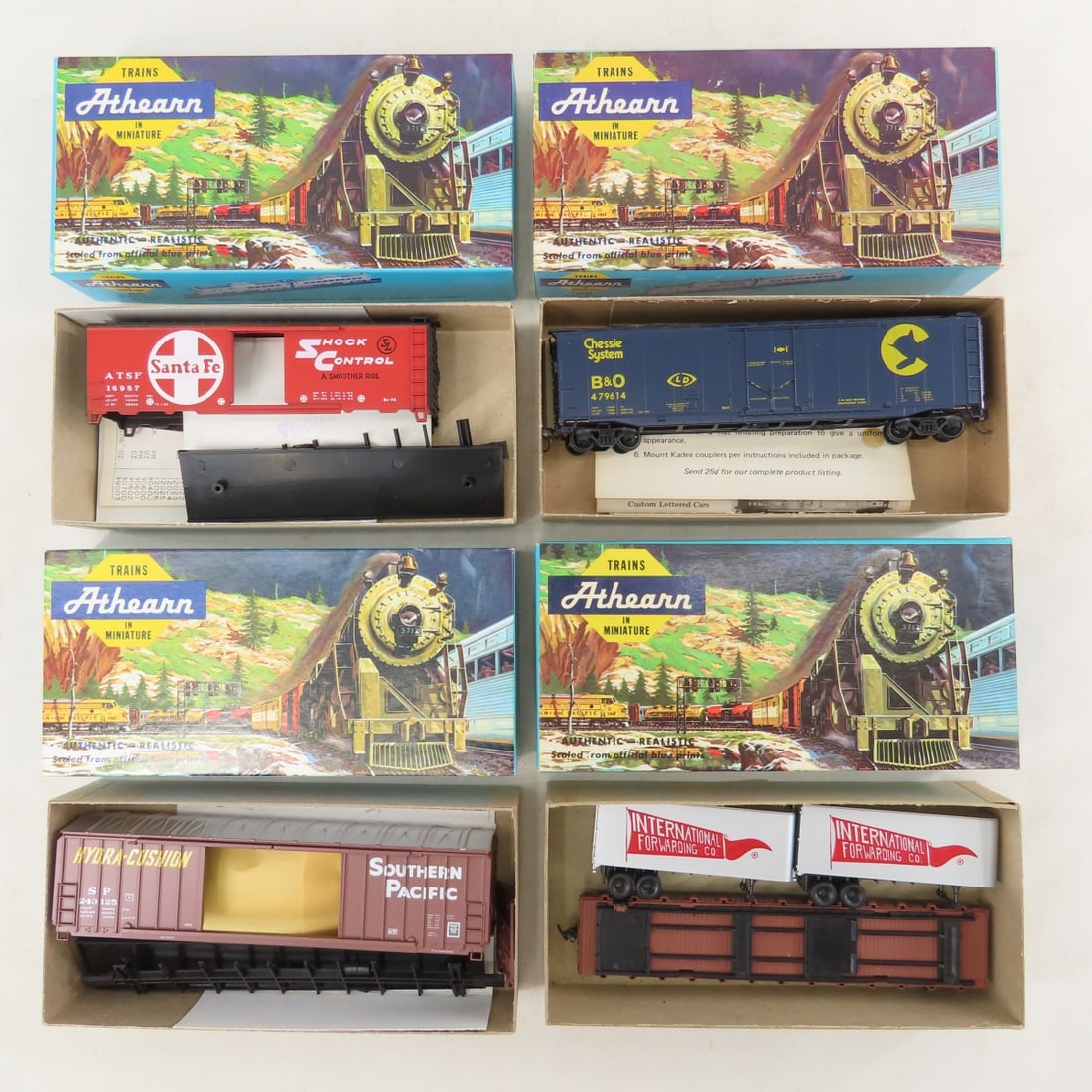 28 Assorted Athearn HO Scale Boxed Train Cars - 4