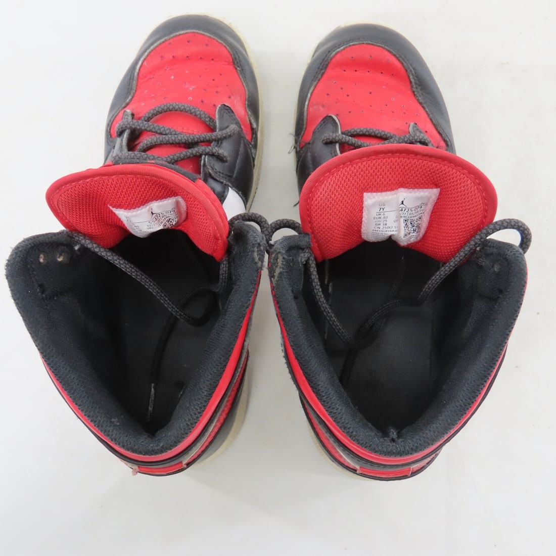 2 Pair Youth Nike Air Jordan 1 Mid Shoes - 17