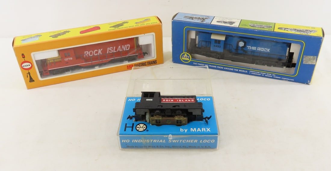 3 Rock Island Ho Scale Engines in Boxes (1 of 20)