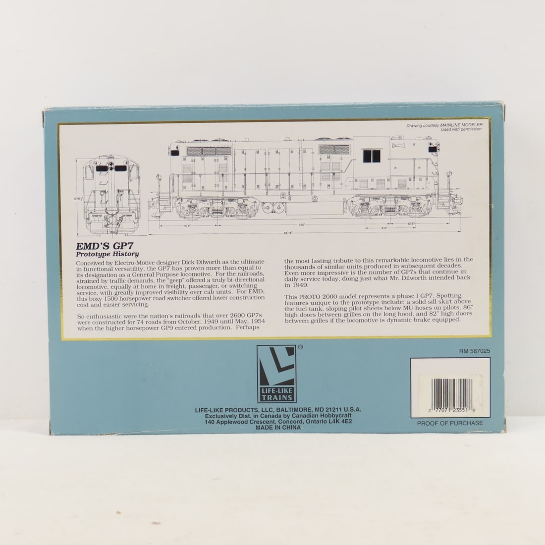 Proto Series 2000 ATSF GP7 Loco & Bachmann Set - 7