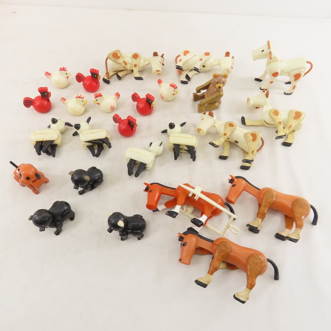 Vintage Fisher Price Wood Little People & Farm - 2