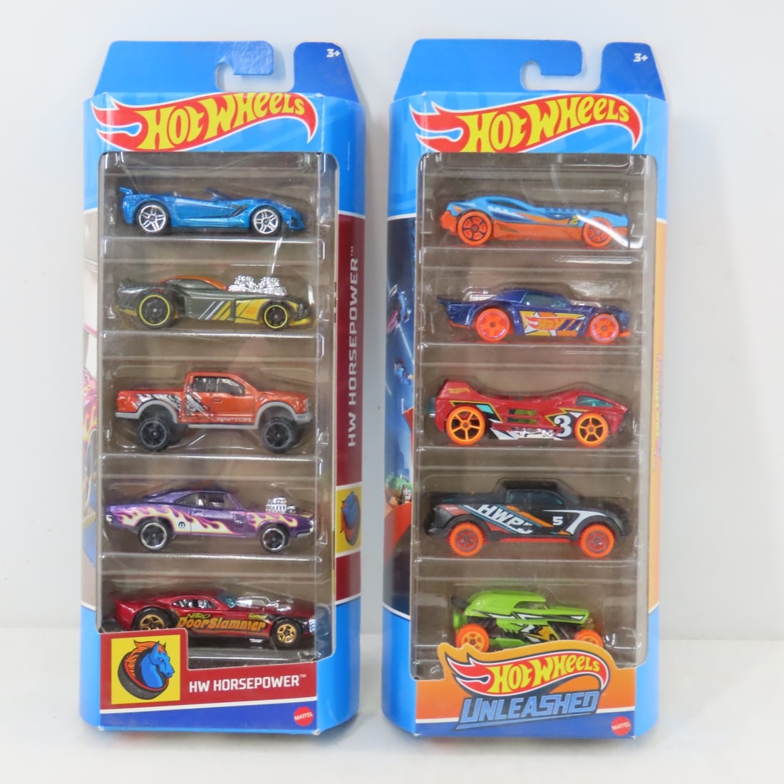 3 Hot Wheels & 3 Matchbox 5 packs & other NIP cars - 6