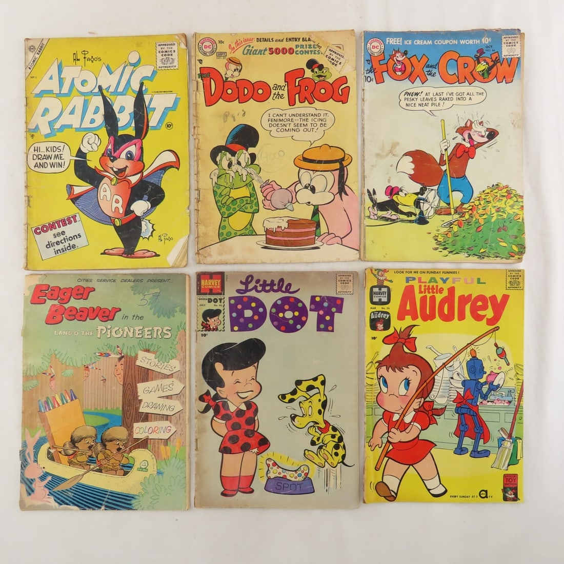 80+ 10-15 cent Cartoon Comics, Harvey, Whitman - 3