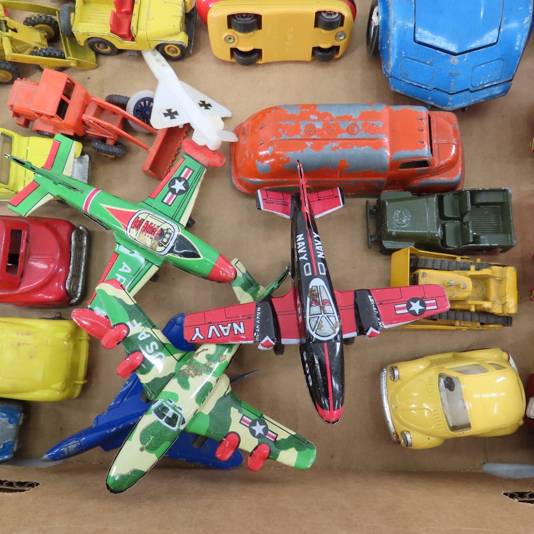 Collection of Diecast Trucks, Cars, Planes, Other - 4