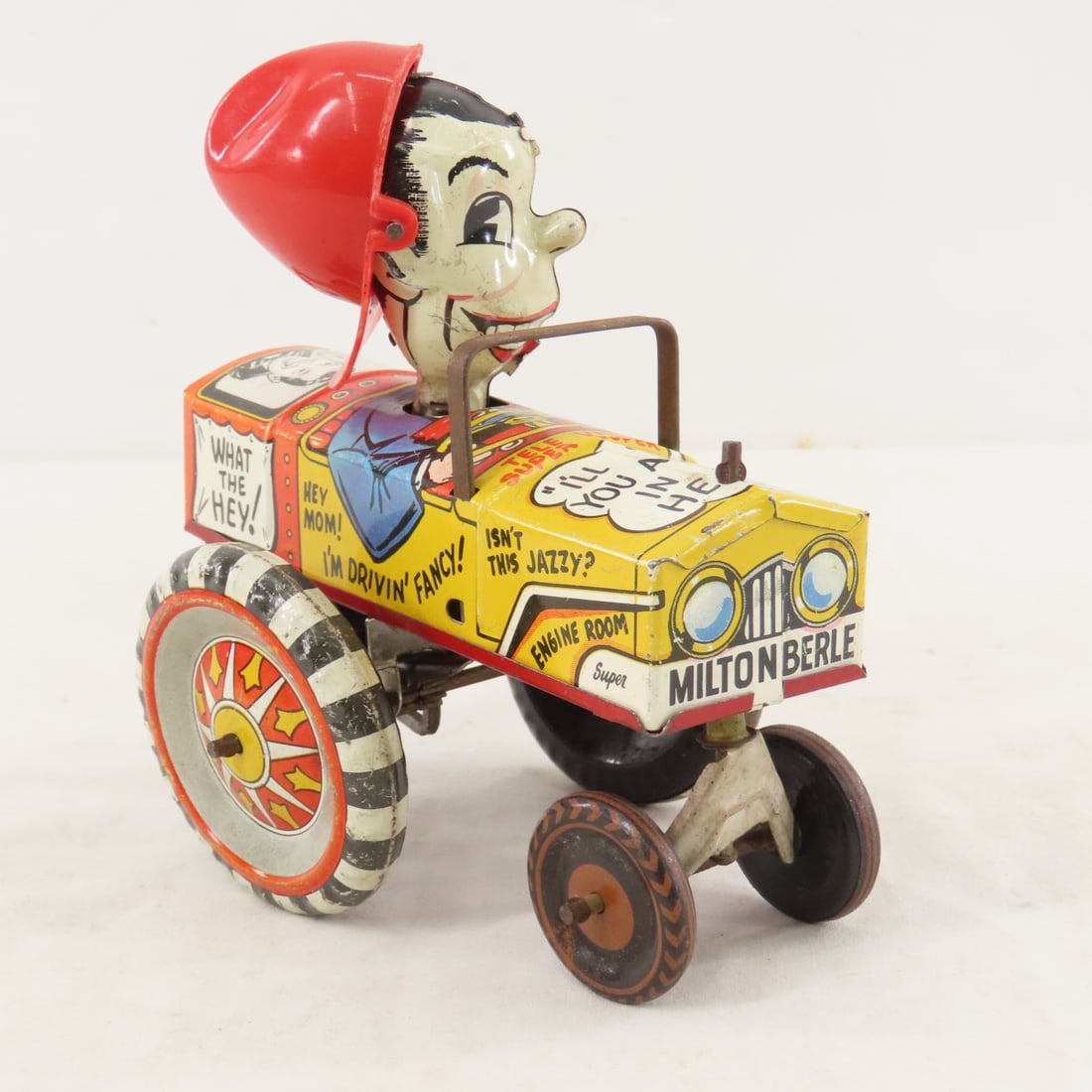 Marx Milton Berle Tin Litho Crazy Car Wind-Up Toy - 7