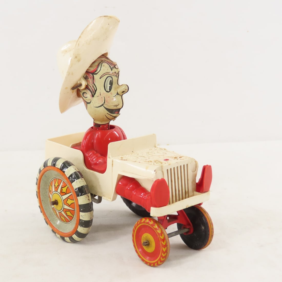 Vintage Marx Sheriff Sam Whoopee Tin Wind-Up Car - 7