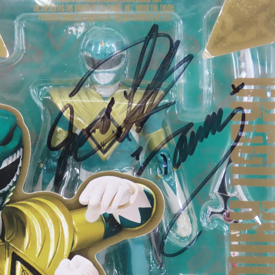 Bandai Green Power Ranger Signed Box, Jason Frank - 2