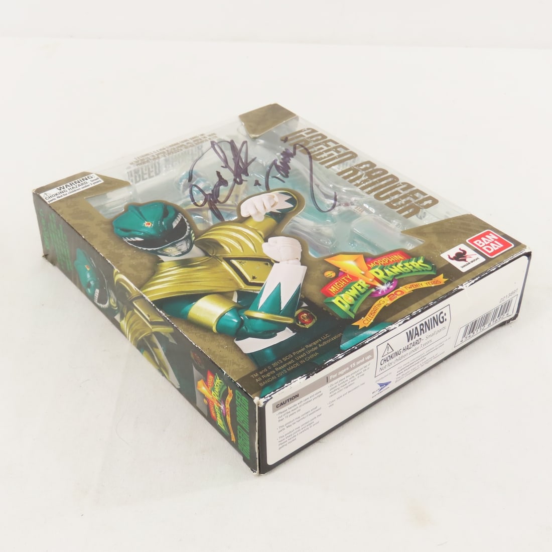 Bandai Green Power Ranger Signed Box, Jason Frank - 3