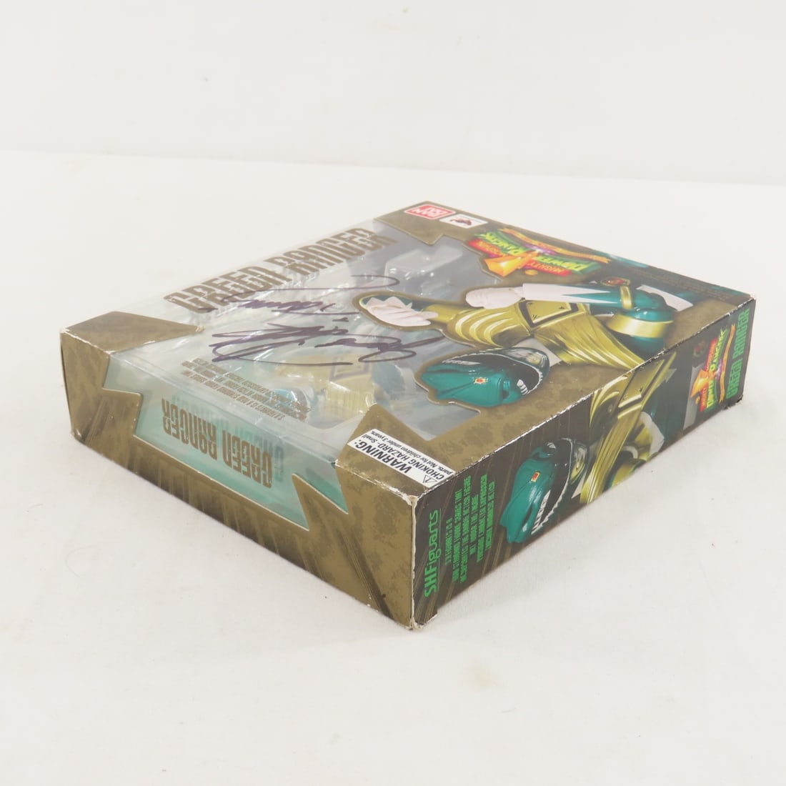 Bandai Green Power Ranger Signed Box, Jason Frank - 4