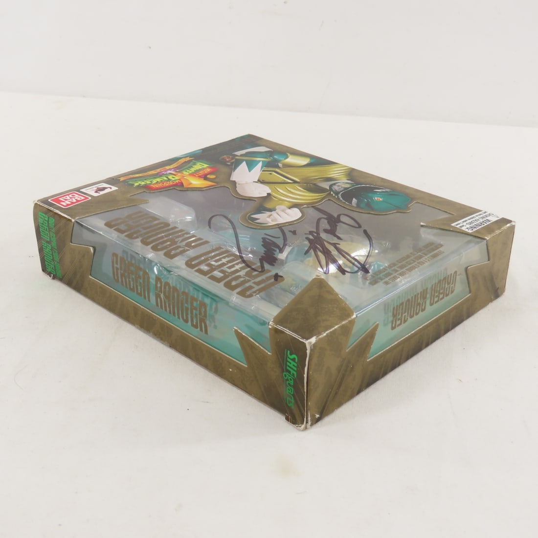 Bandai Green Power Ranger Signed Box, Jason Frank - 5
