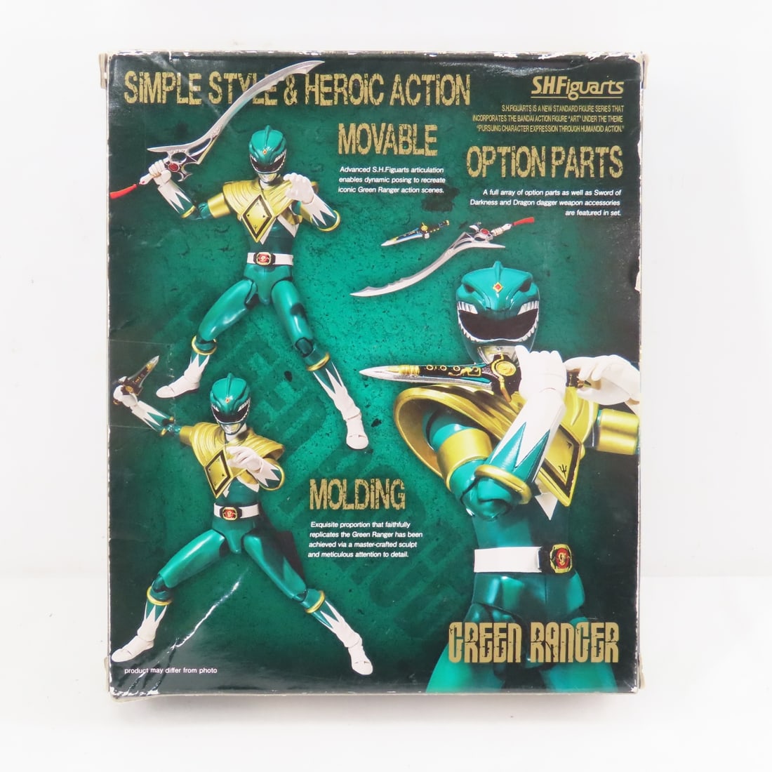 Bandai Green Power Ranger Signed Box, Jason Frank - 7