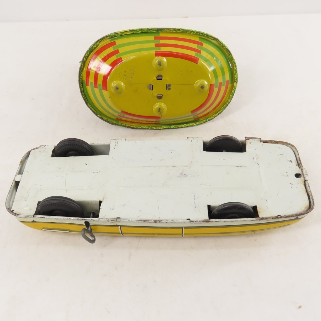Vintage Tin Litho Birds, Car, Adding Machine, More - 7