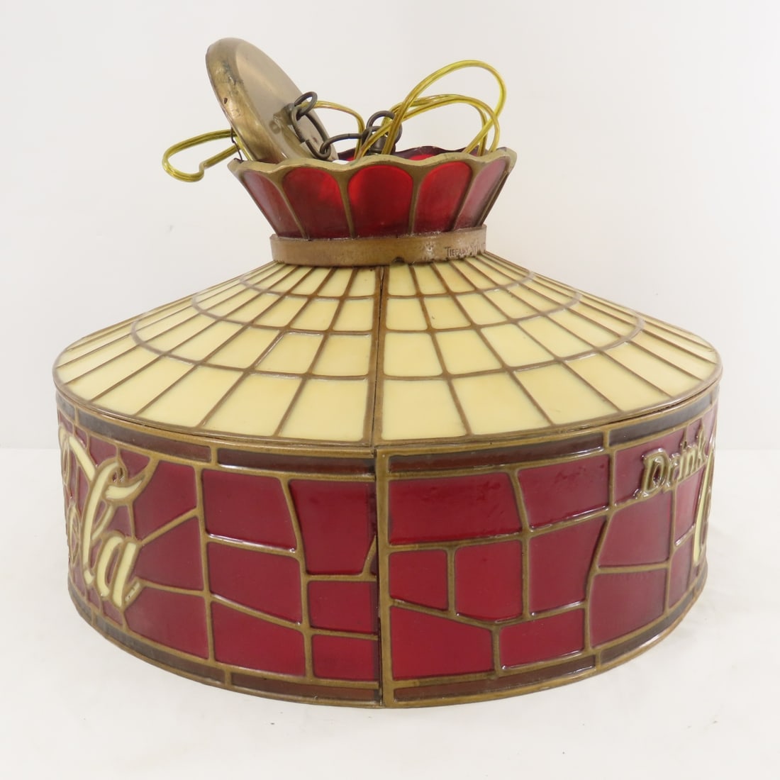 Vintage Coca Cola Round Ceiling Mount Light - 2