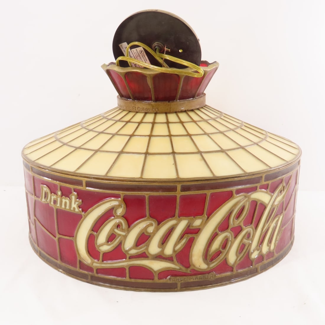 Vintage Coca Cola Round Ceiling Mount Light - 3