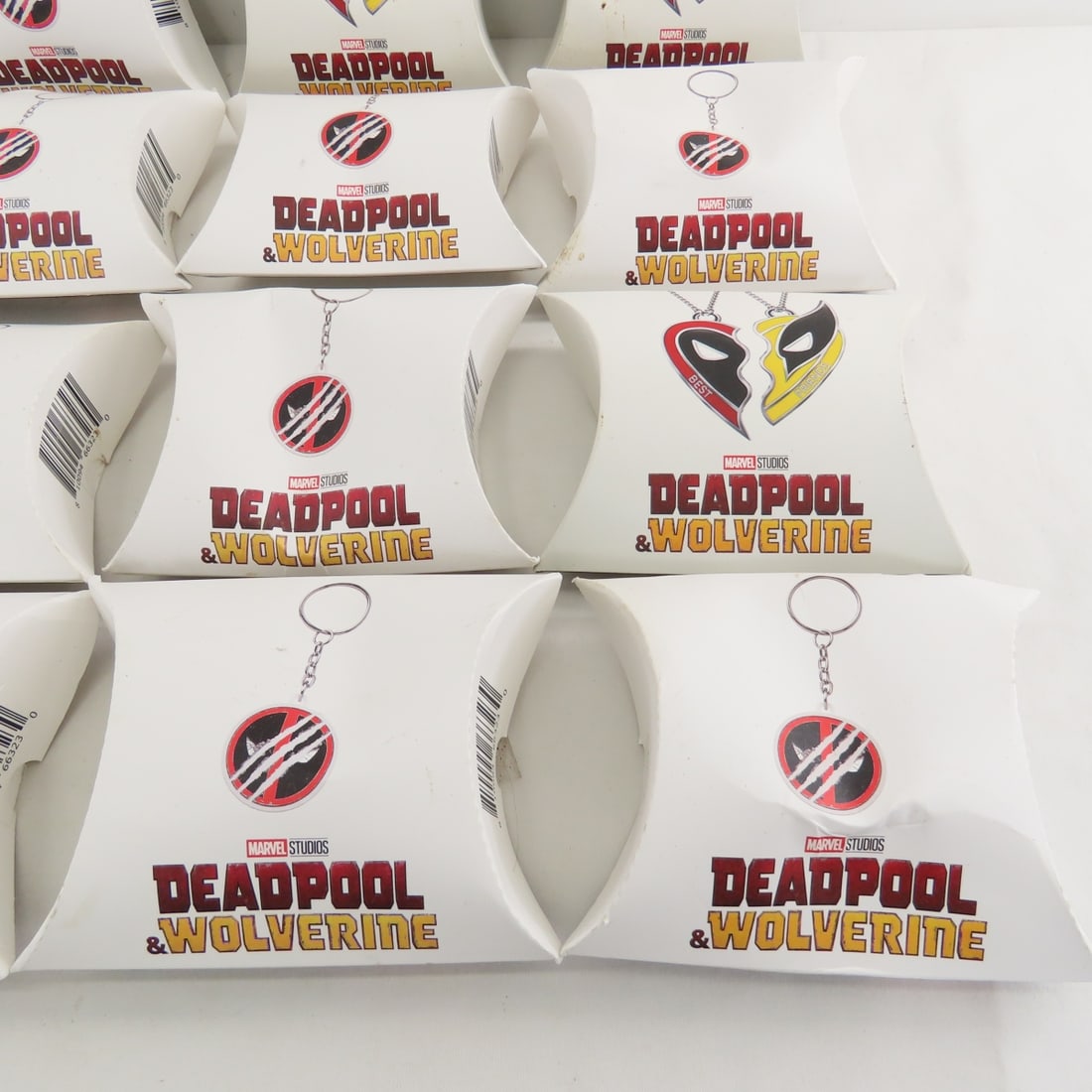 Deadpool/Wolverine Keychains, Bracelets, Pin Set - 7
