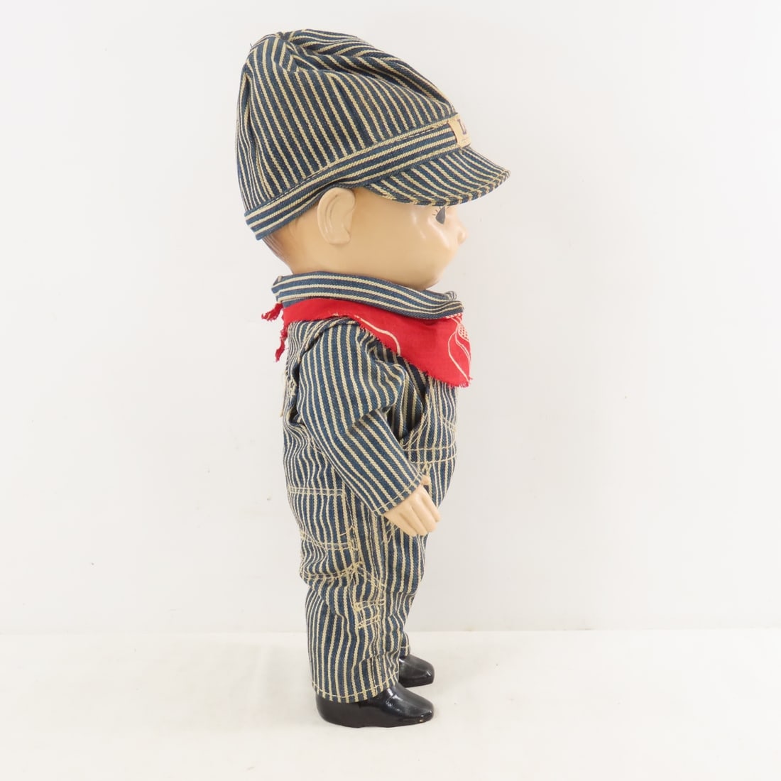 Vintage Buddy Lee Train Engineer Doll, Gold Snaps - 2