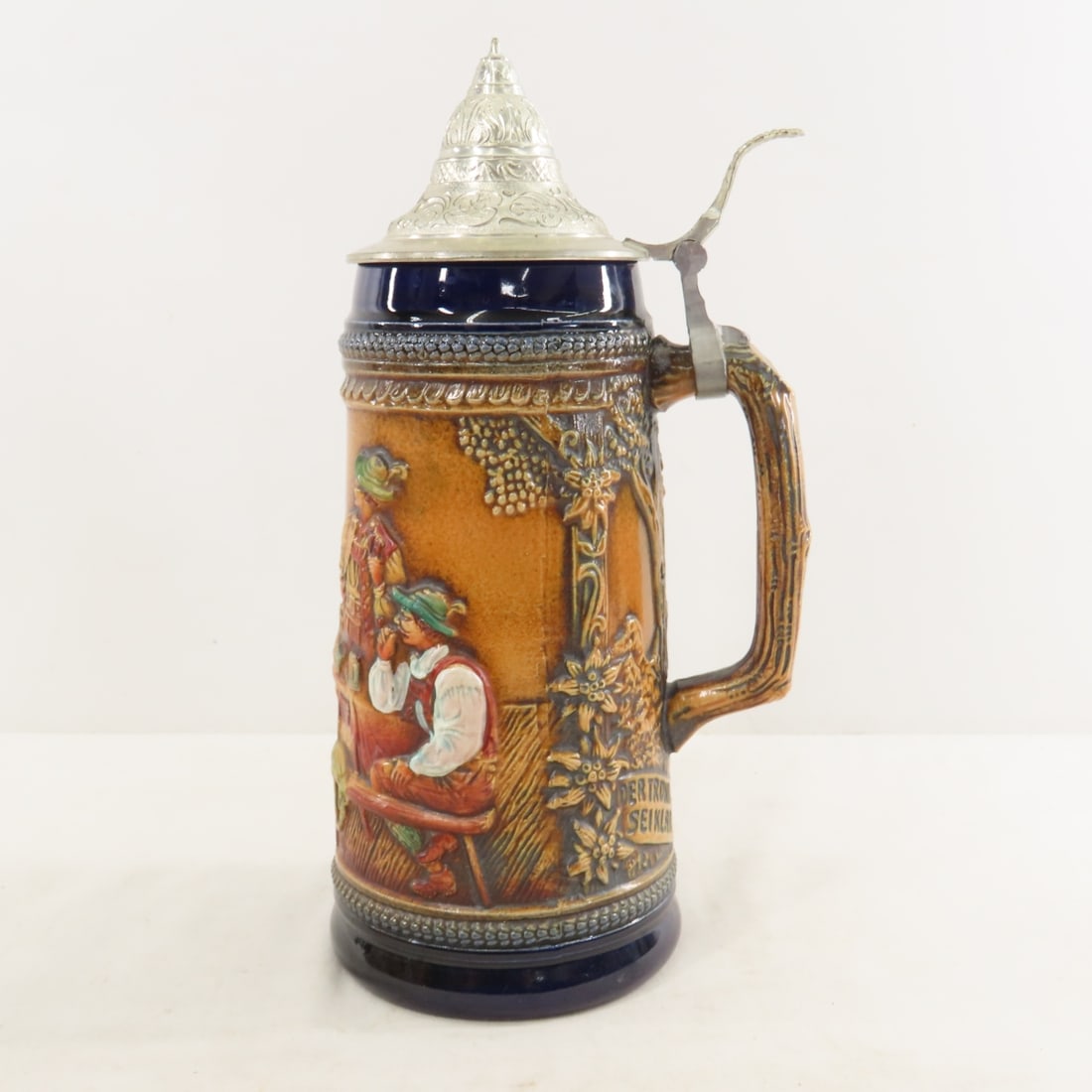 6 Vintage Ceramic German Beer Steins - 4