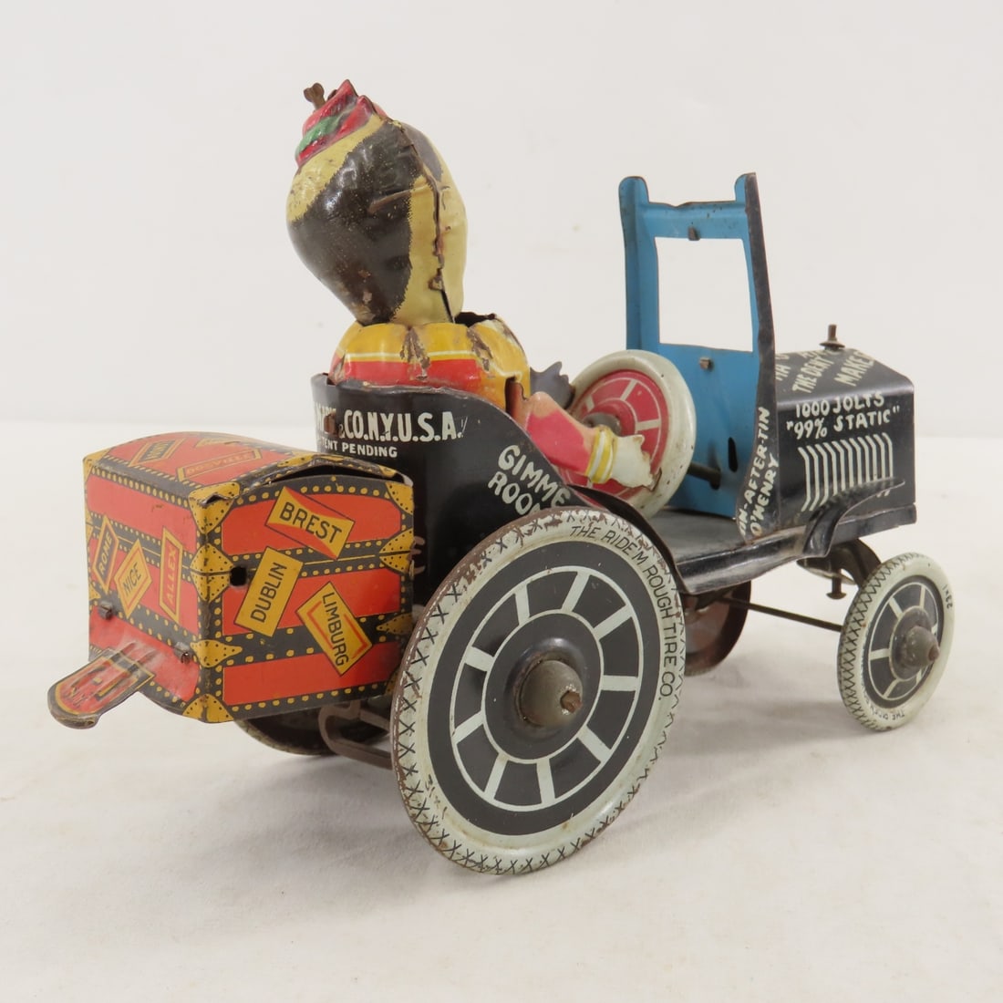 Vintage Marx Joy Rider Tin Litho Wind-Up Car - 5