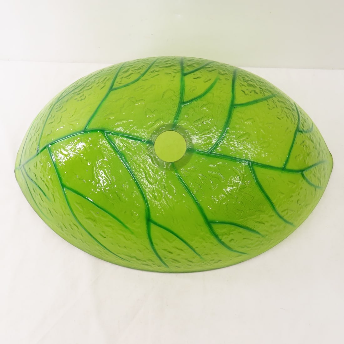 Eden Bath, Green Leaf Shaped Glass Vessel Sink - 11