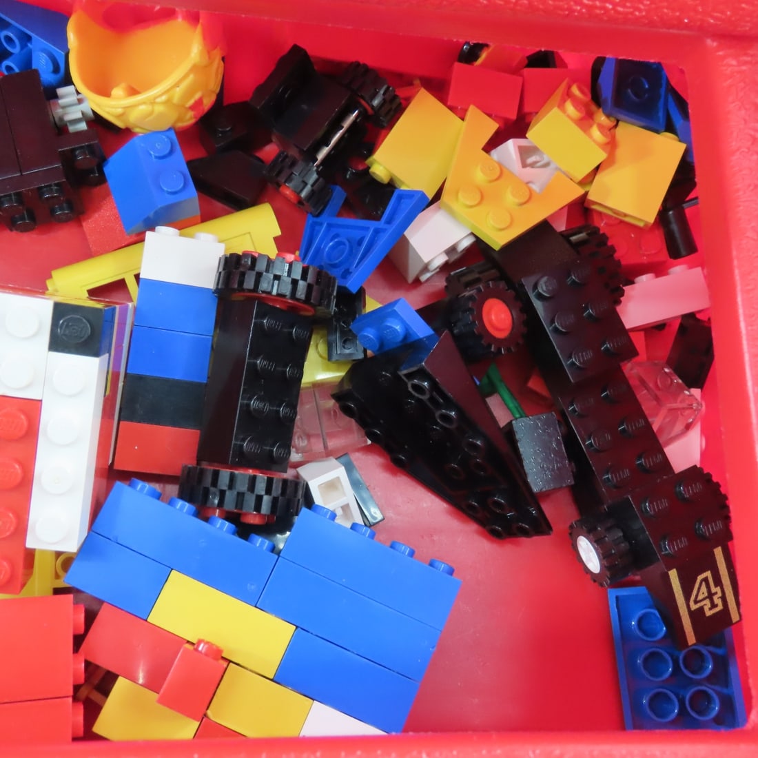 LEGO's in Carry Case, POG's & Game Pieces - 7