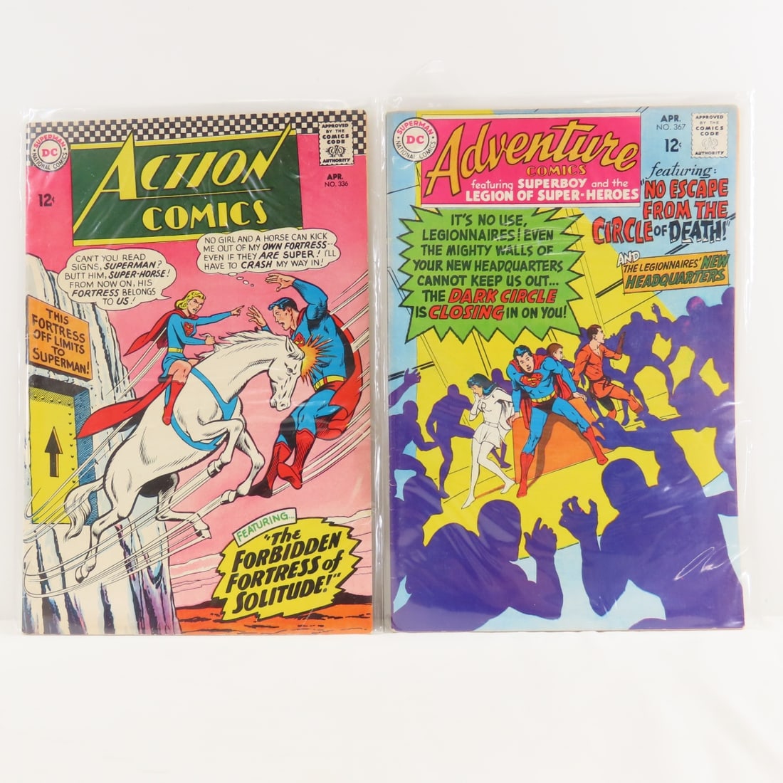19 Vintage DC Action Comics 318, 319, 336, 662 - 3