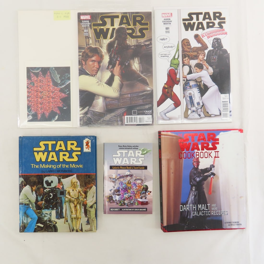 Star Wars: 5 hard covered books, paperback books - 5
