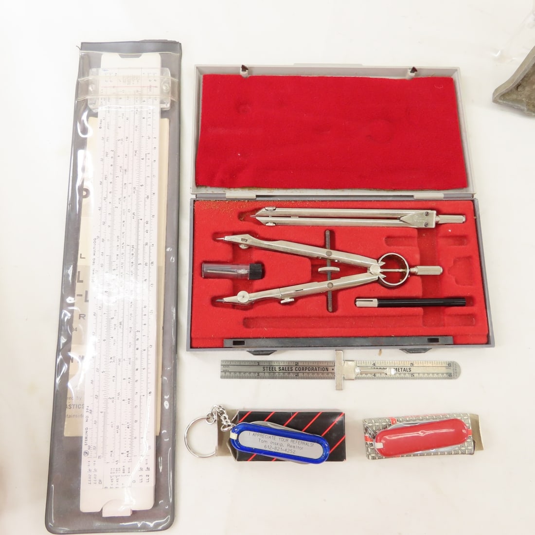 Compass, Slide Rule, Protractor, Compact & more - 5