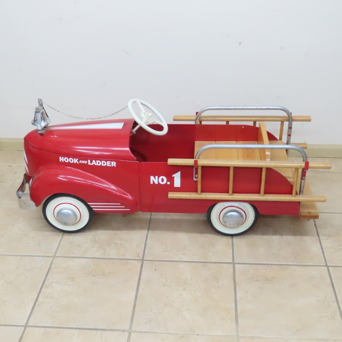Restored Garton No 1 Fire Truck Pedal Car - 2