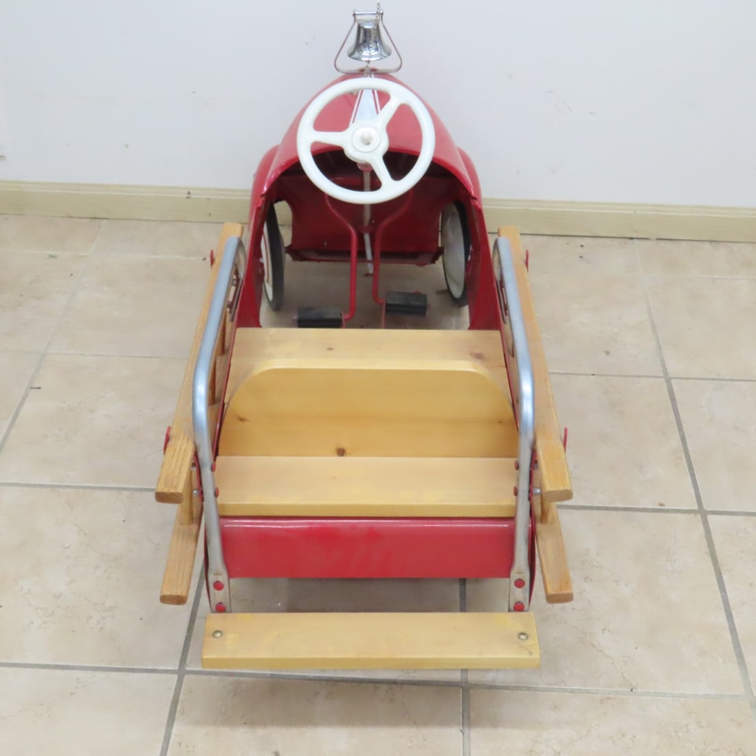 Restored Garton No 1 Fire Truck Pedal Car - 4