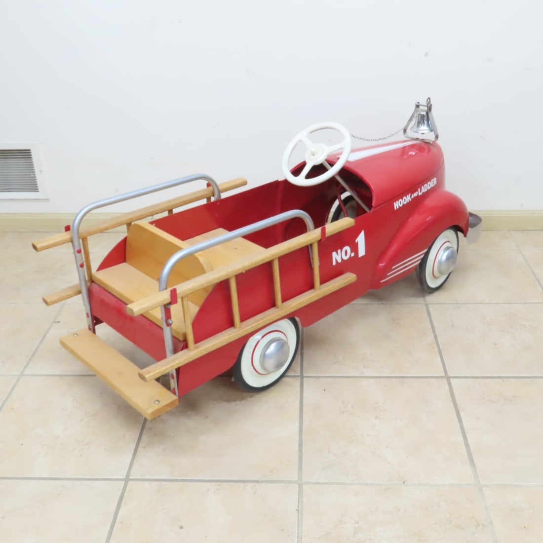 Restored Garton No 1 Fire Truck Pedal Car - 5