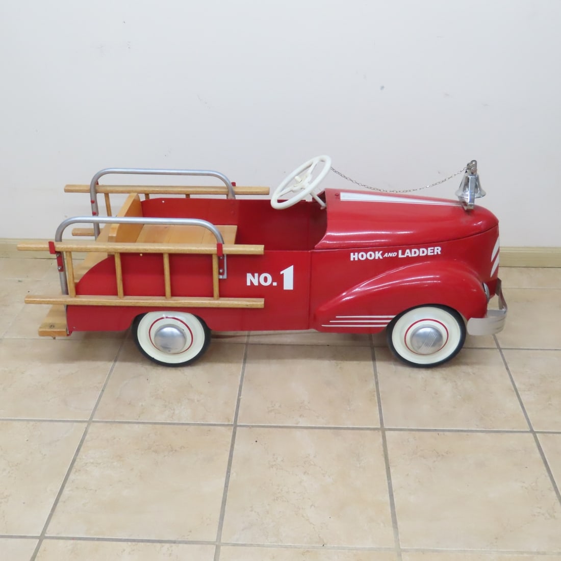 Restored Garton No 1 Fire Truck Pedal Car - 6