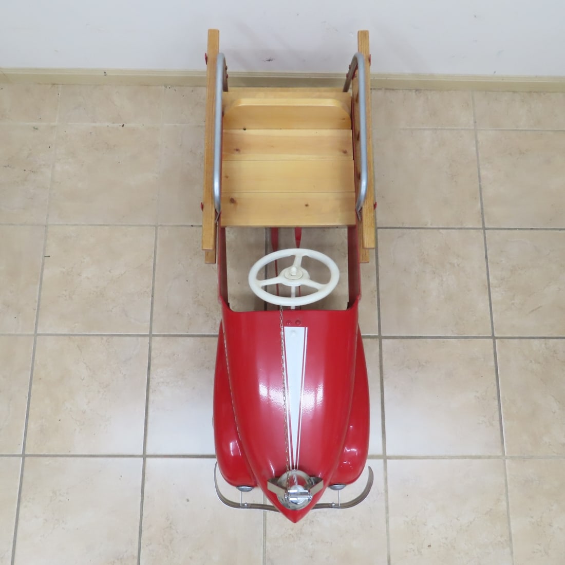 Restored Garton No 1 Fire Truck Pedal Car - 9