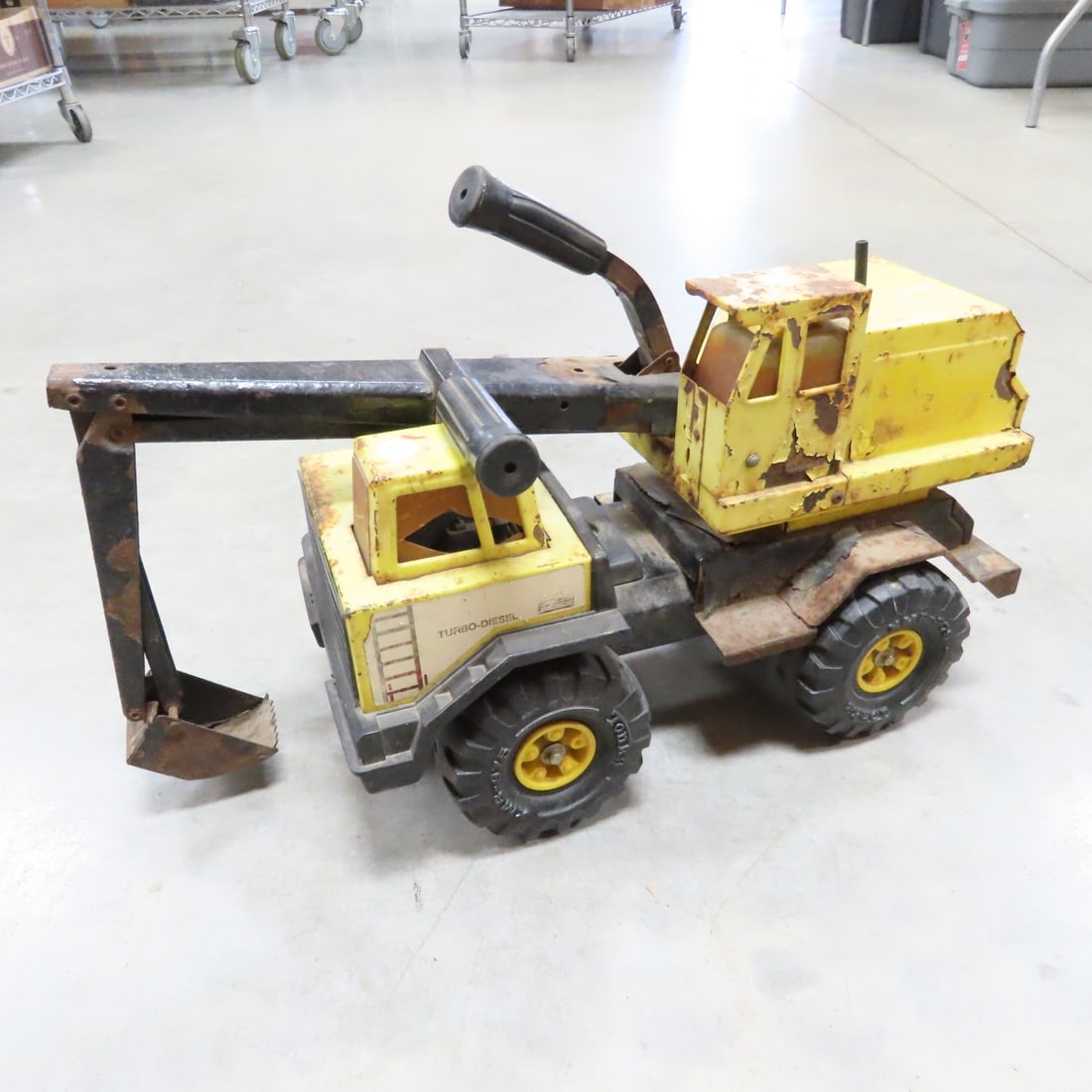 Vintage Tonka Bulldozer, Backhoe, Front End Loader - 14