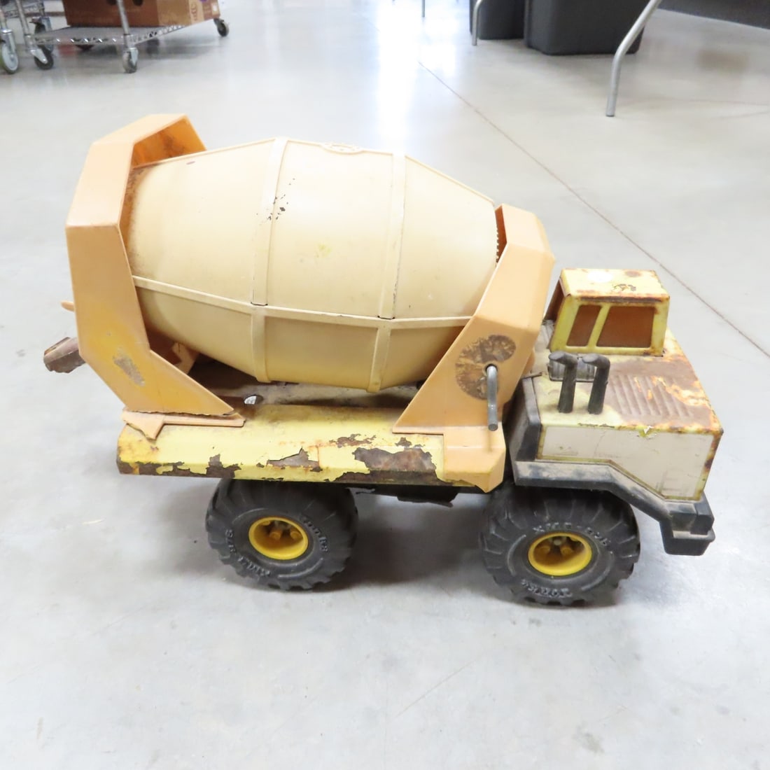 Vintage Tonka Grader, Cement Mixer, Dump Truck - 5