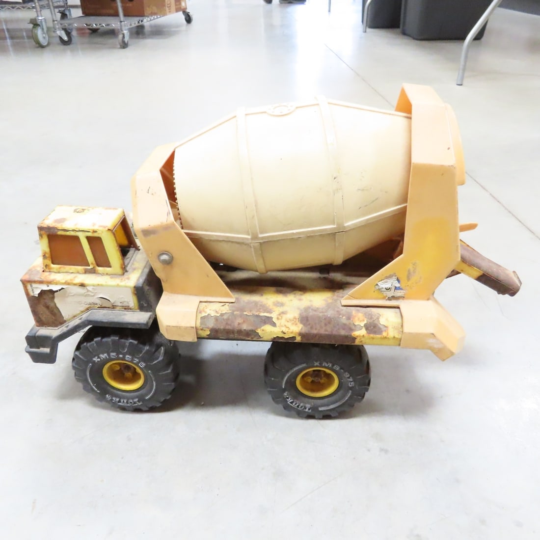 Vintage Tonka Grader, Cement Mixer, Dump Truck - 6