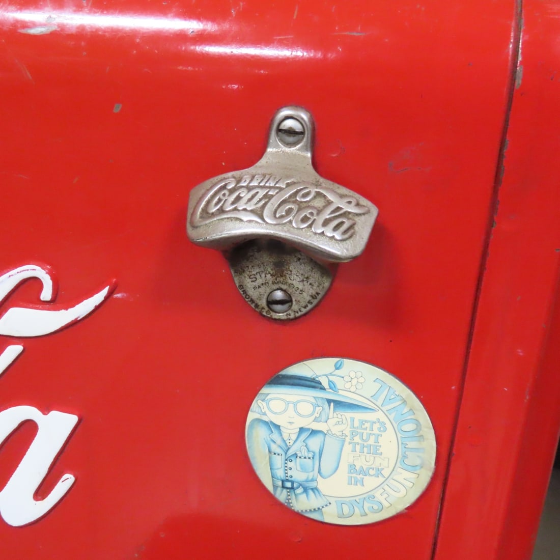 1930-40's Drink Coca-Cola Ice Cold Standard Cooler - 2