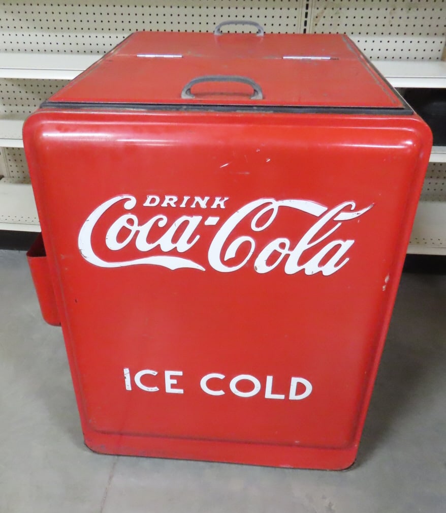 1930-40's Drink Coca-Cola Ice Cold Standard Cooler - 3